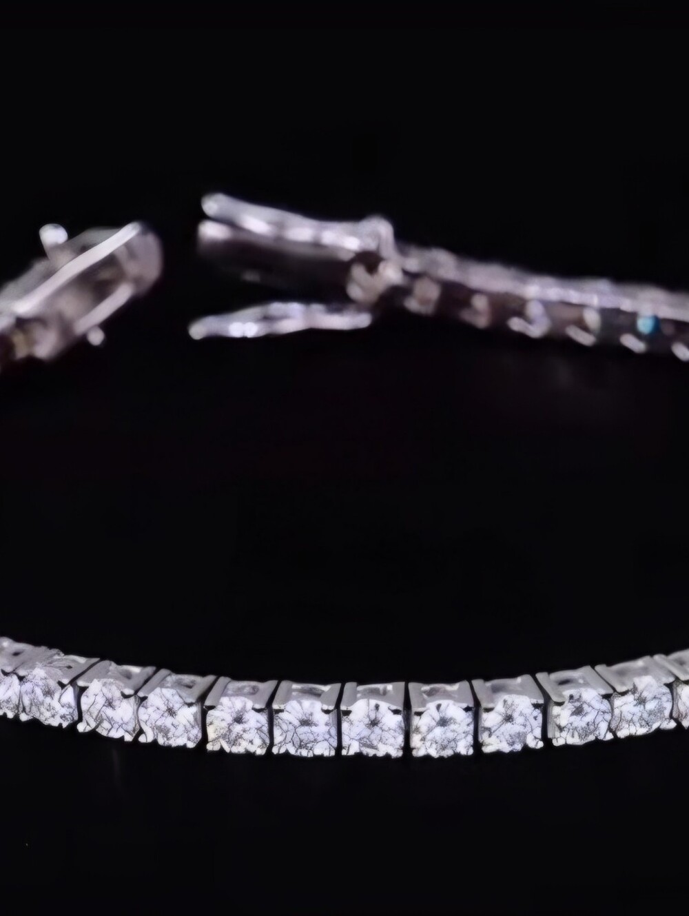 Classic Sterling Silver 925 Moissonite Tennis Bracelet - Elegant 6 1/4"
